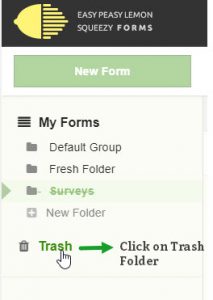 Select Trash Folder