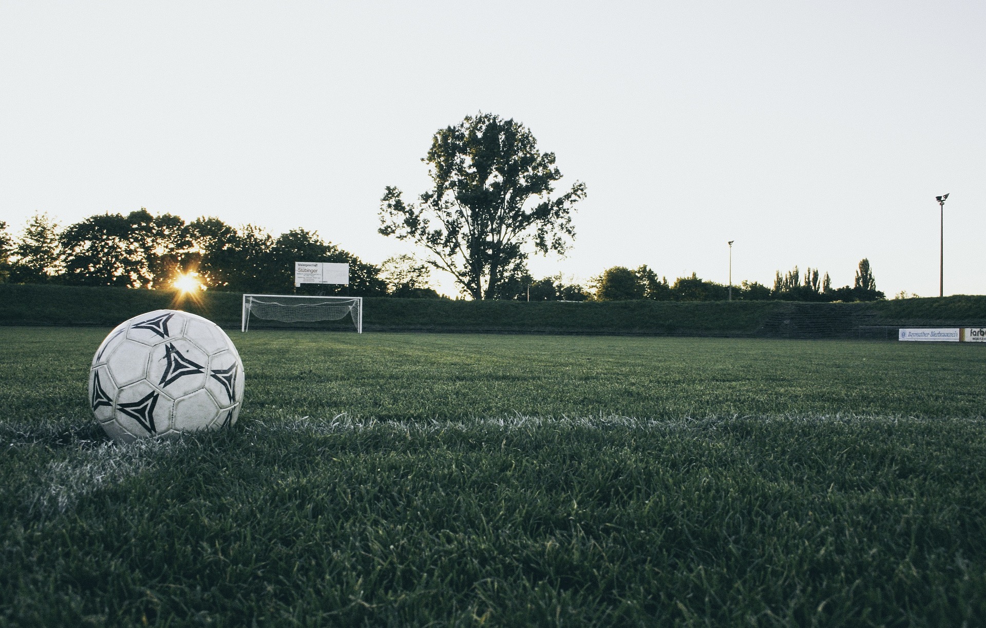 Soccer ball and goal